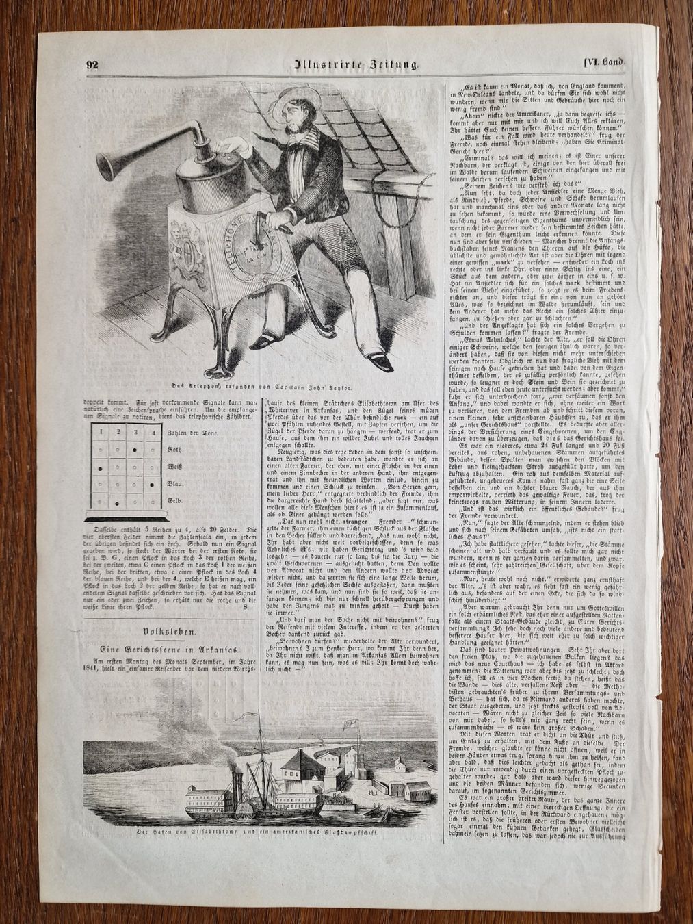Stiche: Telefon John Taylor Telegraphie   -   Stich 1846 – Gebraucht aus Röthenbach i. E. von Heureka5