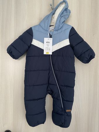 Baby Schneeanzug Name It blau Grösse 62/68 neu mit Etikett