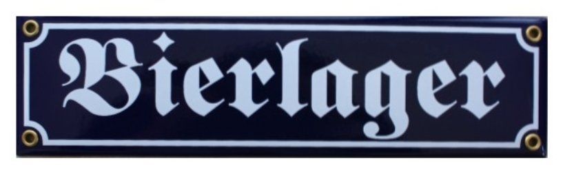 Ecriteaux: Emailschild - Bierlager – Neuf avec emballage d'origine à Ennetbürgen par open24shop
