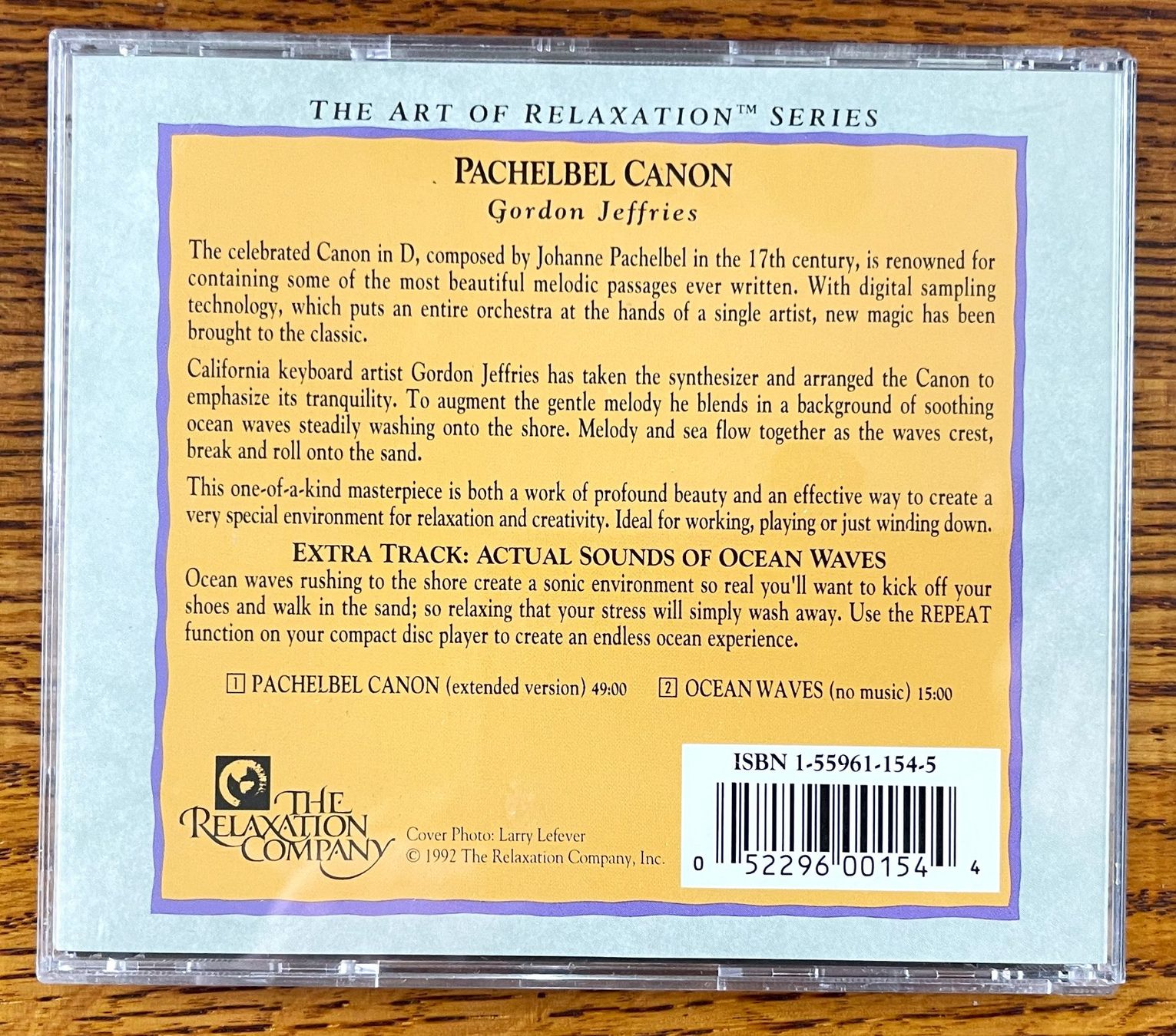 CD: PACHELBEL CANON: Gordon Jeffries CD – Usato da Oftringen venduto da Vucki 1