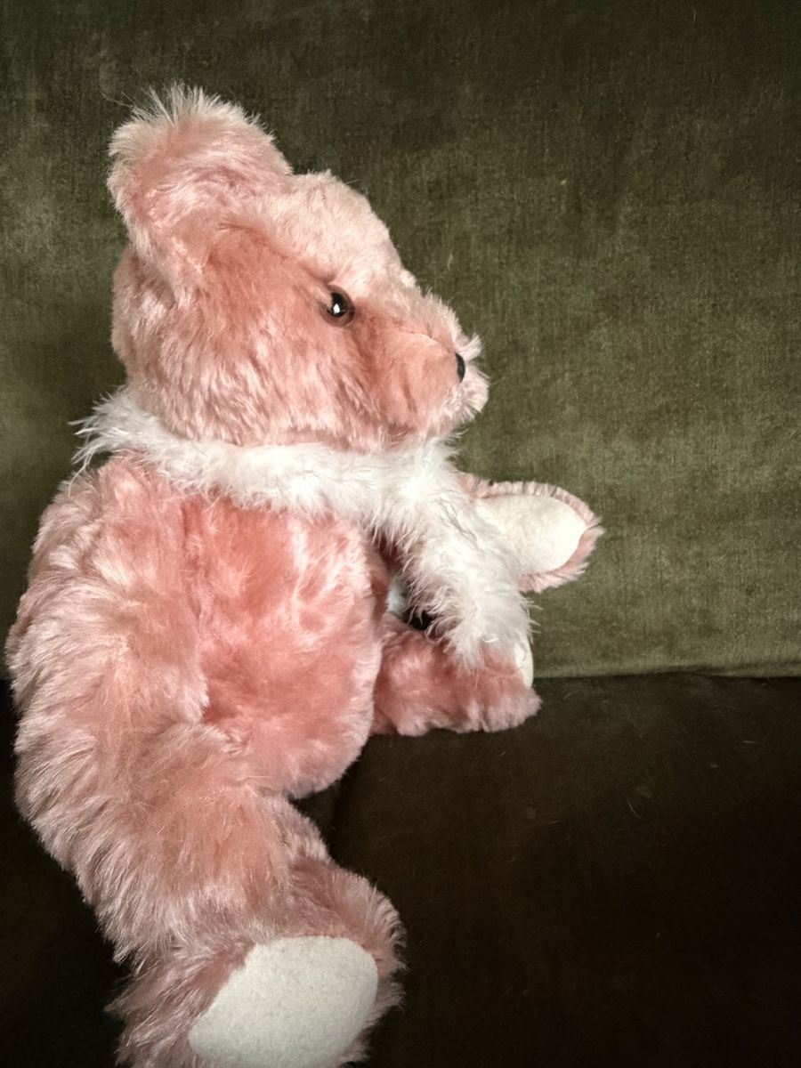 Teddy Hermann Giocattoli: Hermann Teddy Original Bär rosa – Usato da Riedholz venduto da Frettchen63 1