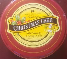 Fortnum & Mason Christmas Cake Dose gebraucht