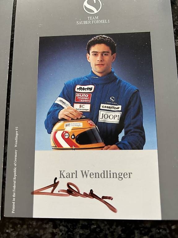 Autografi: Orginale Autogrammkarten Sauber Formel 1 – Usato da Allschwil venduto da Haffelow 2