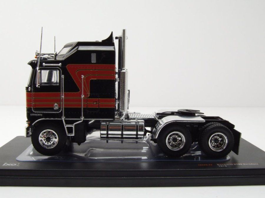 Modellautos: Kenworth K 100 Aerodyne LKW Zugmaschine 1976 schwarz / rot – Neu und originalverpackt aus Gerlafingen von espero88 2