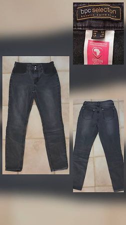 Bpc selection Damen Jeans Dunkelgrau mit Dehnbund