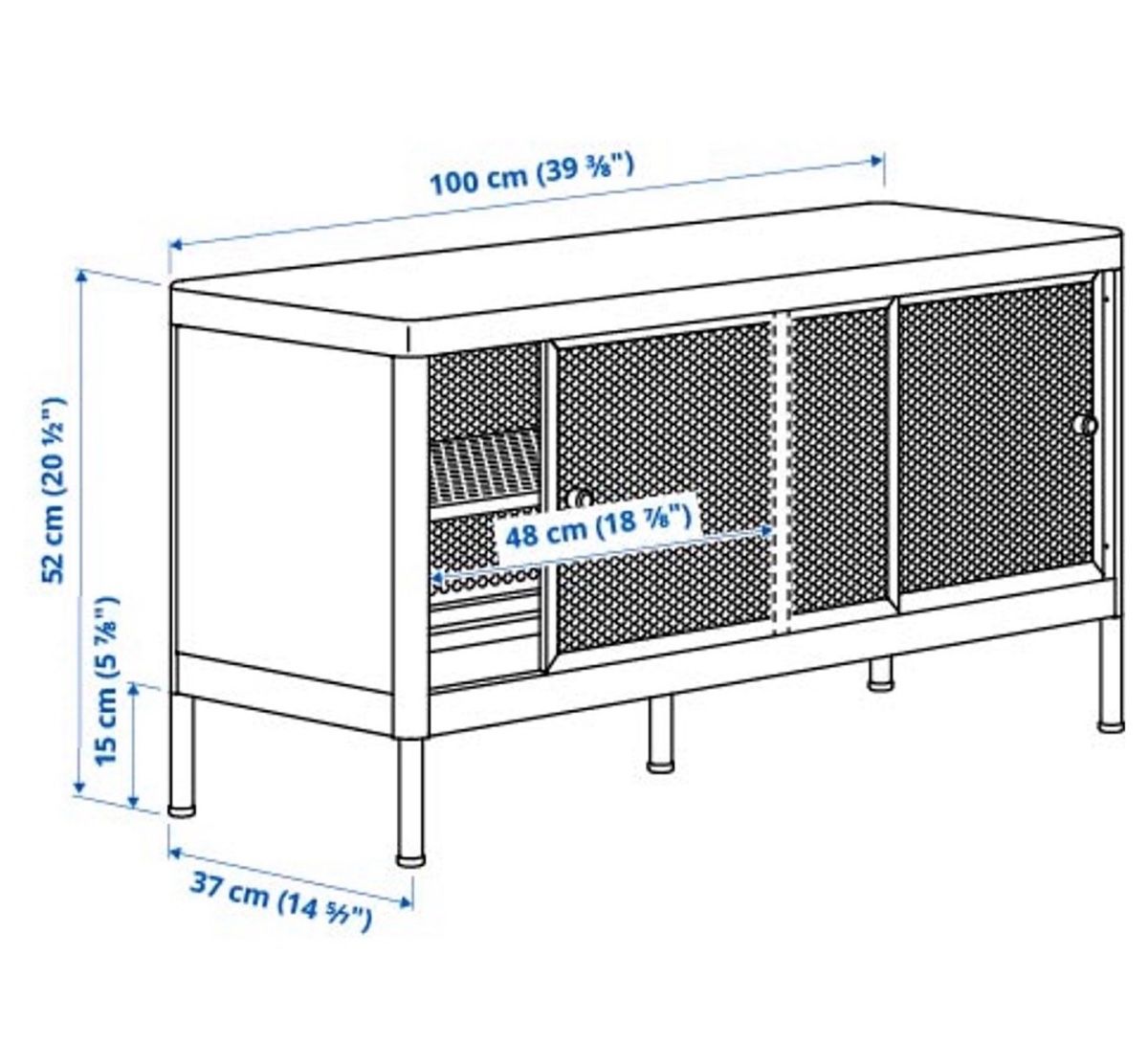 Ikea Panchine: Mackapär Bank mit Schiebetüren – Usato da Egolzwil venduto da Chu. 3