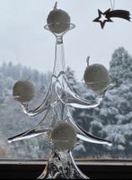 Glas-Christbaum für Kerzli