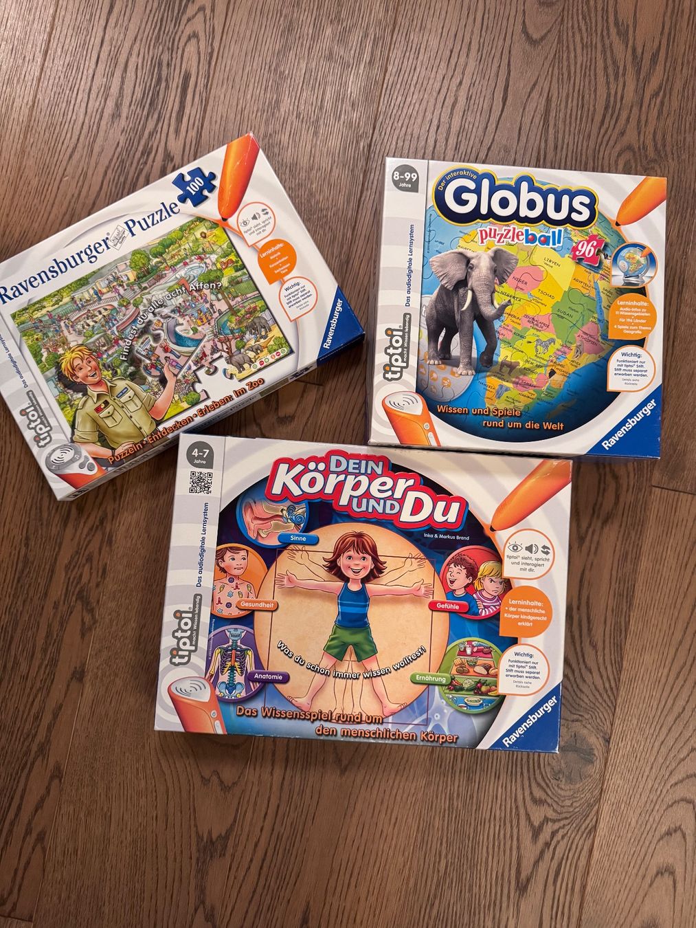 Tiptoi Giochi: Ravensburger Tiptoi Spiele, Puzzle, Globus, Körper-Set – Usato da Wolfhausen venduto da Christina07