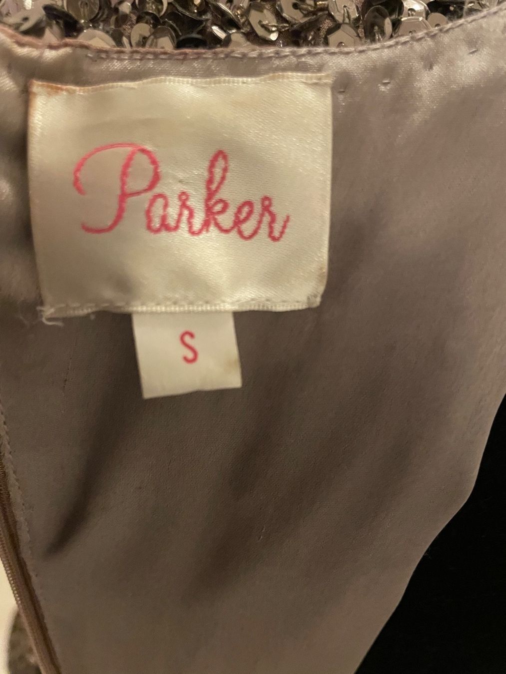 Kleider: Parker Serena Sequined Seide Kleid – Gebraucht aus Zürich von Katy555 5