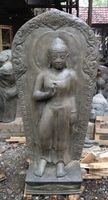 Skulptur Buddha Statue Steinskulptur Schrein Gartenskulptur