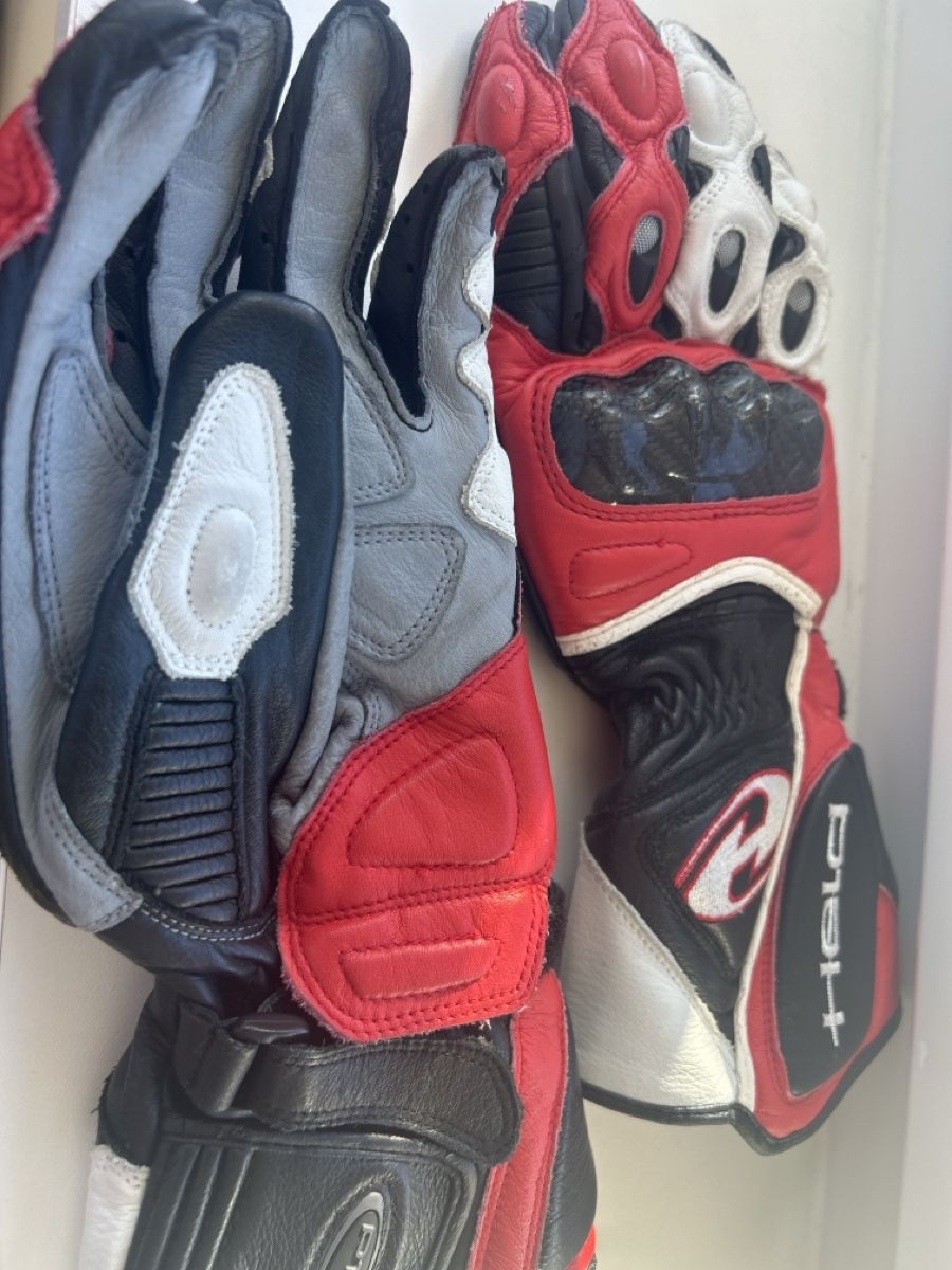 Held Guanti & manicotti: Motorrad Handschuhe S Leder – Usato da Horgen venduto da Bananenblues12 1