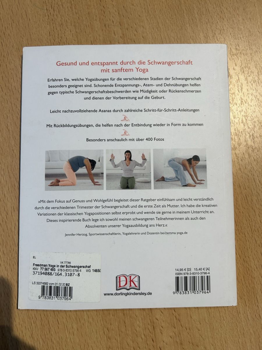 Libri: Buch: Yoga in der Schwangerschaft – Nuovo (secondo la descrizione) da Ziefen venduto da TradHer 1