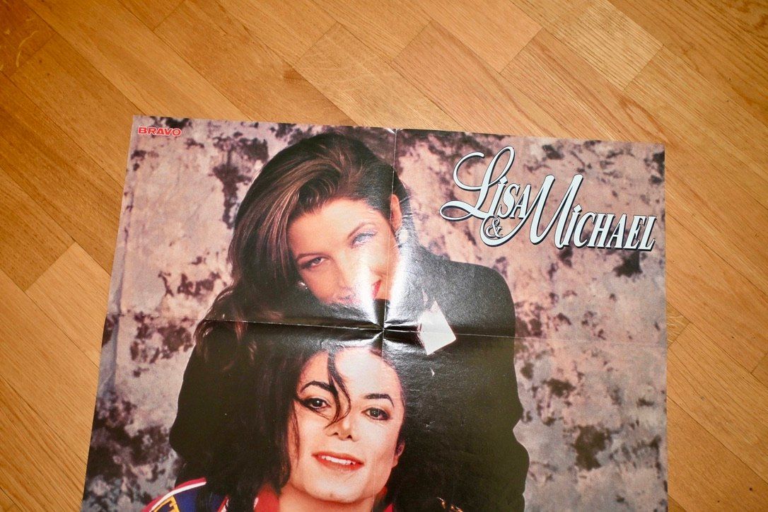 Riviste & Magazine: VINTAGE bravo Poster MICHAEL JACKSON & LISA gross – Usato da Pfaffhausen venduto da mono_rec 2