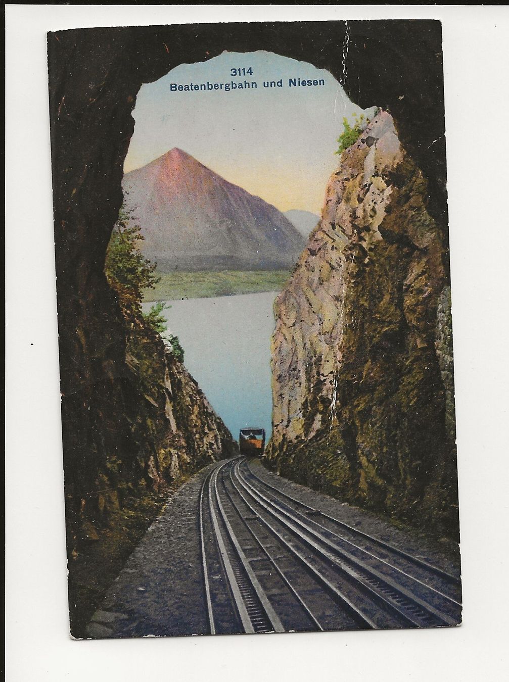 Cartoline postali: AK 1925 Beatenbergbahn und Niesen – Usato da Greifensee venduto da 315WDO