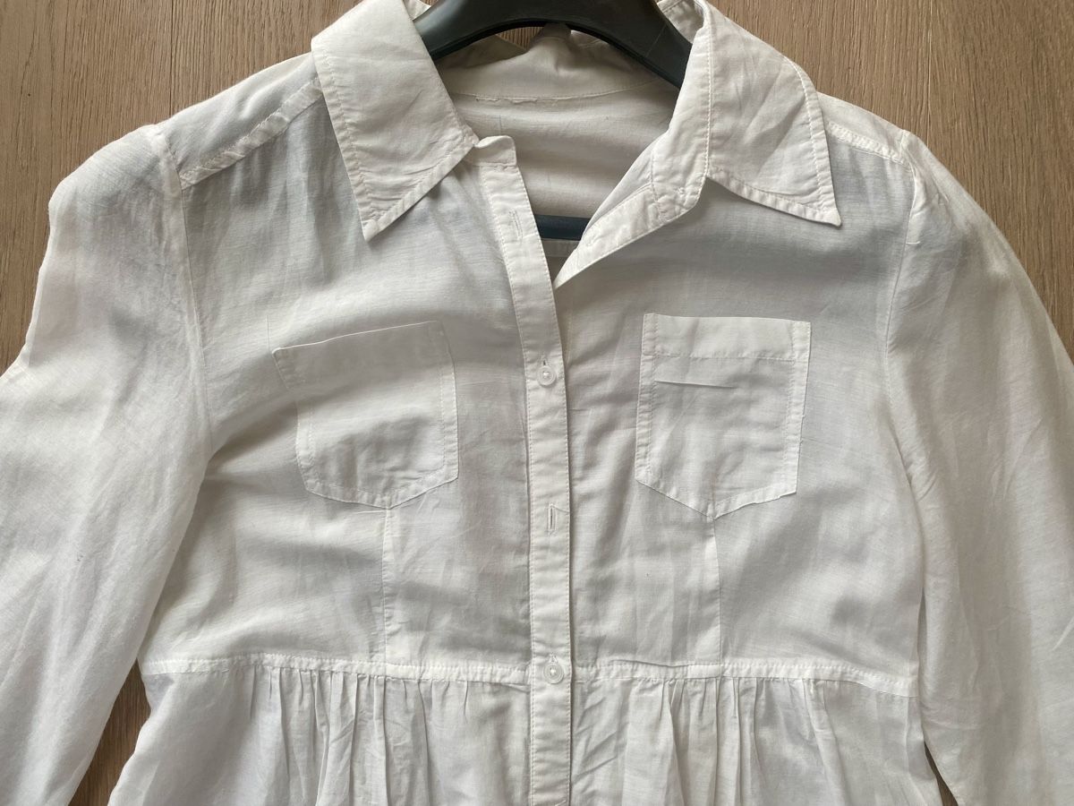 Massimo Dutti Camicette: Weisses Hemdblusenkleid Marke Massimo Dutti Grösse 36 – Usato da Winkel venduto da Flyhy2020 1