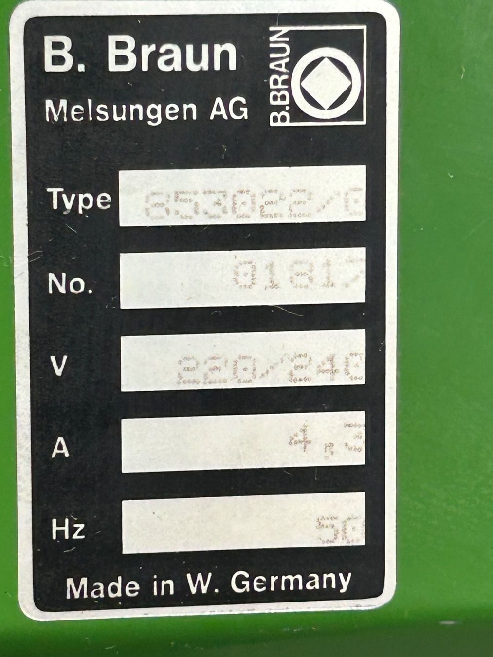 Modellini di ferrovie: Homogenisator B.Braun 853022/0 – Usato da Etzelkofen venduto da Botti50 5