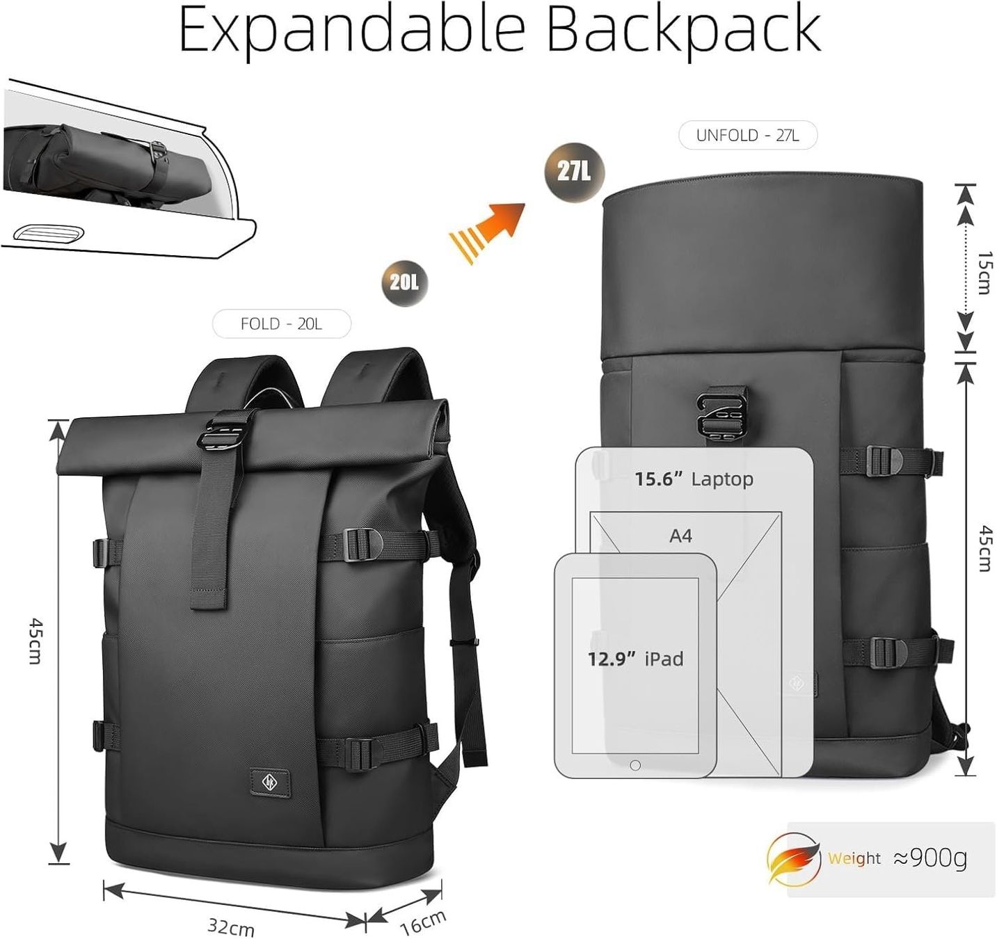 Rucksäcke: Rolltop Extendo Rucksack – Neu und originalverpackt aus Geneve von Titi2008 3
