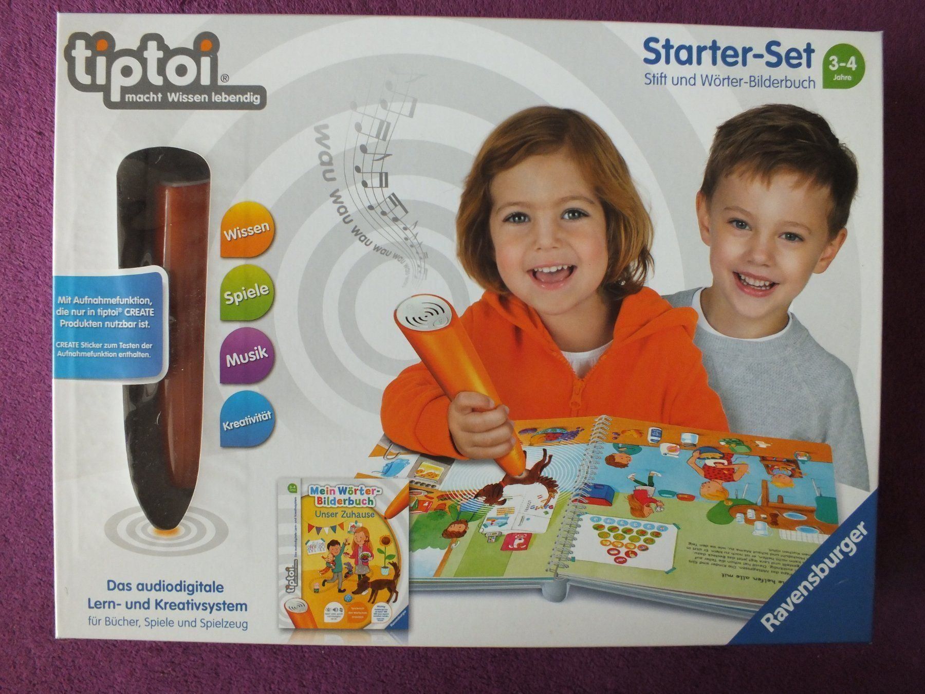 Tiptoi Giocattoli: tiptoi Starterset - CREATE Stift & Bilderwörter Buch – Usato da Müllheim Dorf venduto da Seeeule01