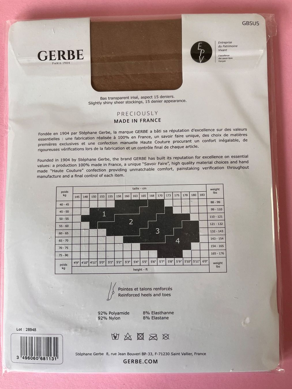 Calze & Collant: GERBE, Strapsstrümpfe SUNLIGHT , Grösse M (3), Farbe Braun – Nuovo e nell'imballaggio originale da Rudolfstetten venduto da gst_g7xl 3