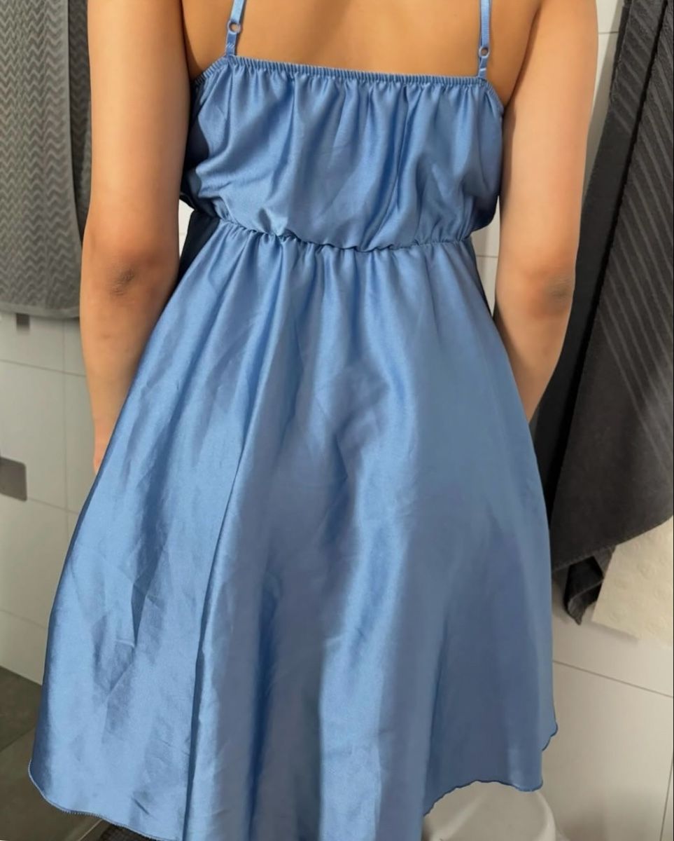 Vestiti: Robe bleue en satin – Nuovo (secondo la descrizione) da Attalens venduto da bazar_de_giada 1