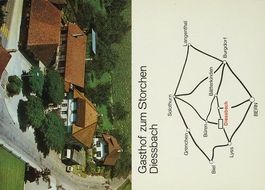 Flugaufnahme DIESSBACH Gasthof Storchen