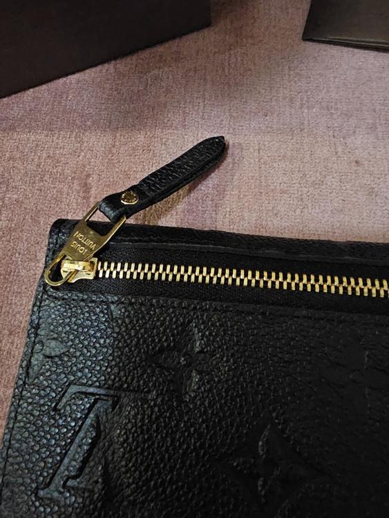 Louis Vuitton NEUWERTIG Monogram Pochette Noir Portemonnaie