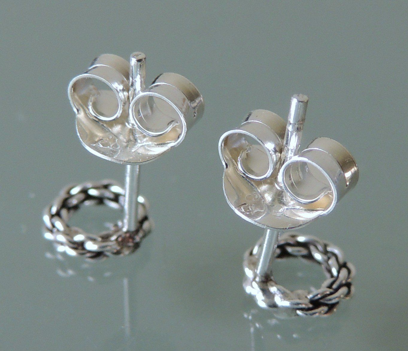 Boucles d'oreille: Silber 925 Ring Ohrstecker 7 mm – Neuf avec emballage d'origine à Waldenburg par schaller707 1