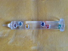 GROSSES, MODERNES WASSERTHERMOMETER IM OLDSTYLE