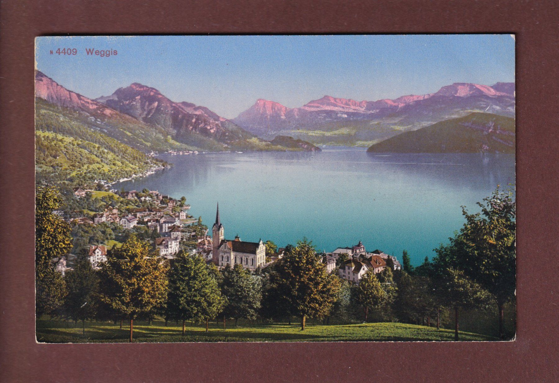 Cartoline postali: WEGGIS - 1916 – Usato da Pully venduto da nicecards