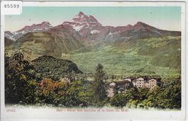 Bex - Hotel des Salines et le Dent du Midi - Litho
