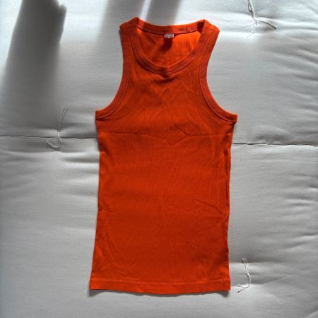 Arket female orange tank top S