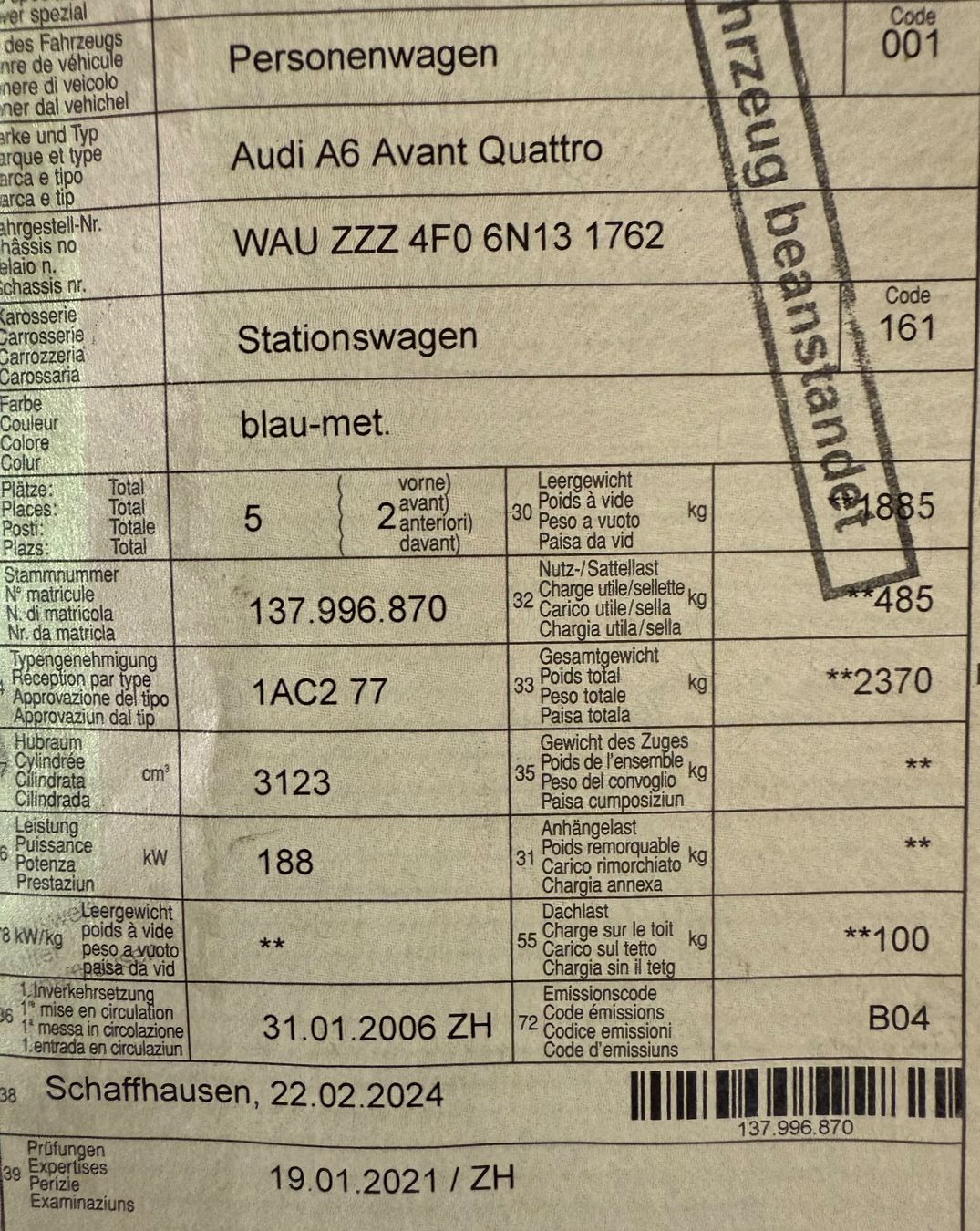 Audi Autos: Audi A6 3.2 Fsi – D'occasion à Reinach AG par baf_7zrt 4