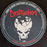 Destruction - The Antichrist Bierdeckel 2001 selten!
