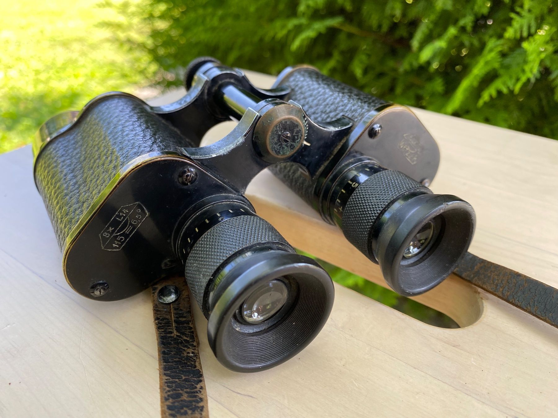 Leica Binocoli: antiker E. Leitz Wetzlar 8 x L14 Feldstecher – Usato da Feldbach venduto da Fea1 2