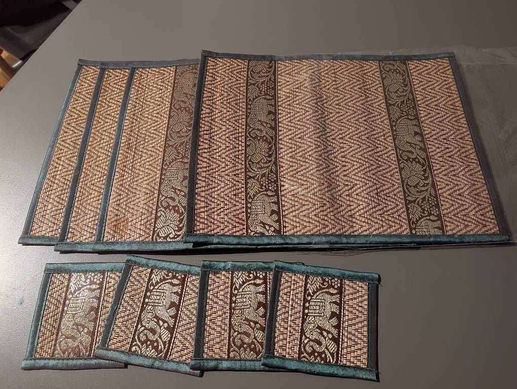 Tischset: Tisch Set 4Stk, Thai Elefanten – Gebraucht aus Luzern von Quy 1