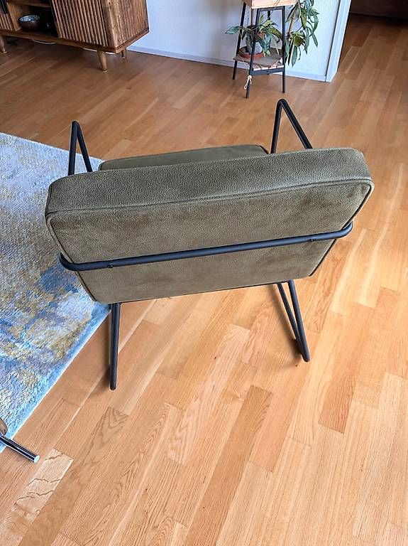 Poltrone: Olivgrüner Design-Sessel – Nuovo e nell'imballaggio originale da Schlieren venduto da fio_7ltb 3