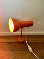 Metalleuchte Orange Retro Design