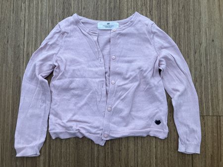 Rosa Strickjacke von H&M, Grösse 110/116 🛍️