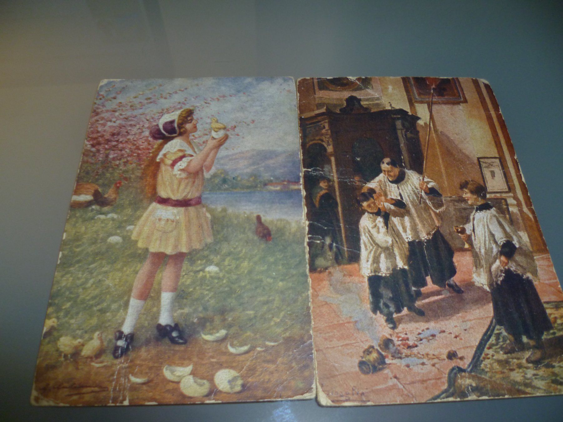 Ansichtskarten: 2 KUNST KARTEN ITALIEN  1925-1927 – Gebraucht aus Zeiningen von elcanaja