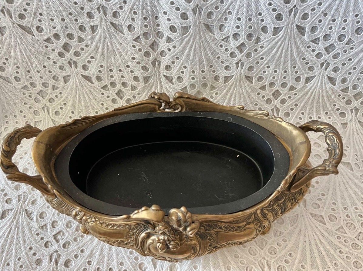Vasi per fiori: Messing Jardiniere Blumentopf 3500Gram – Usato da Adligenswil venduto da blossom_snap 7