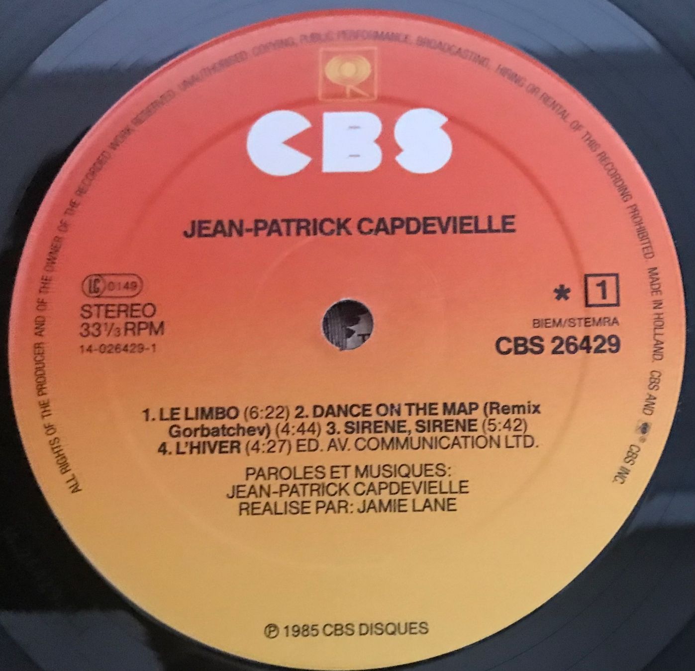 Dischi in vinile: JEAN-PATRICK CAPDEVIELLE - JEAN-PATRICK CAPDEVIELLE - 33 Tou – Usato da Bussigny venduto da vinyl-pas-cher 2