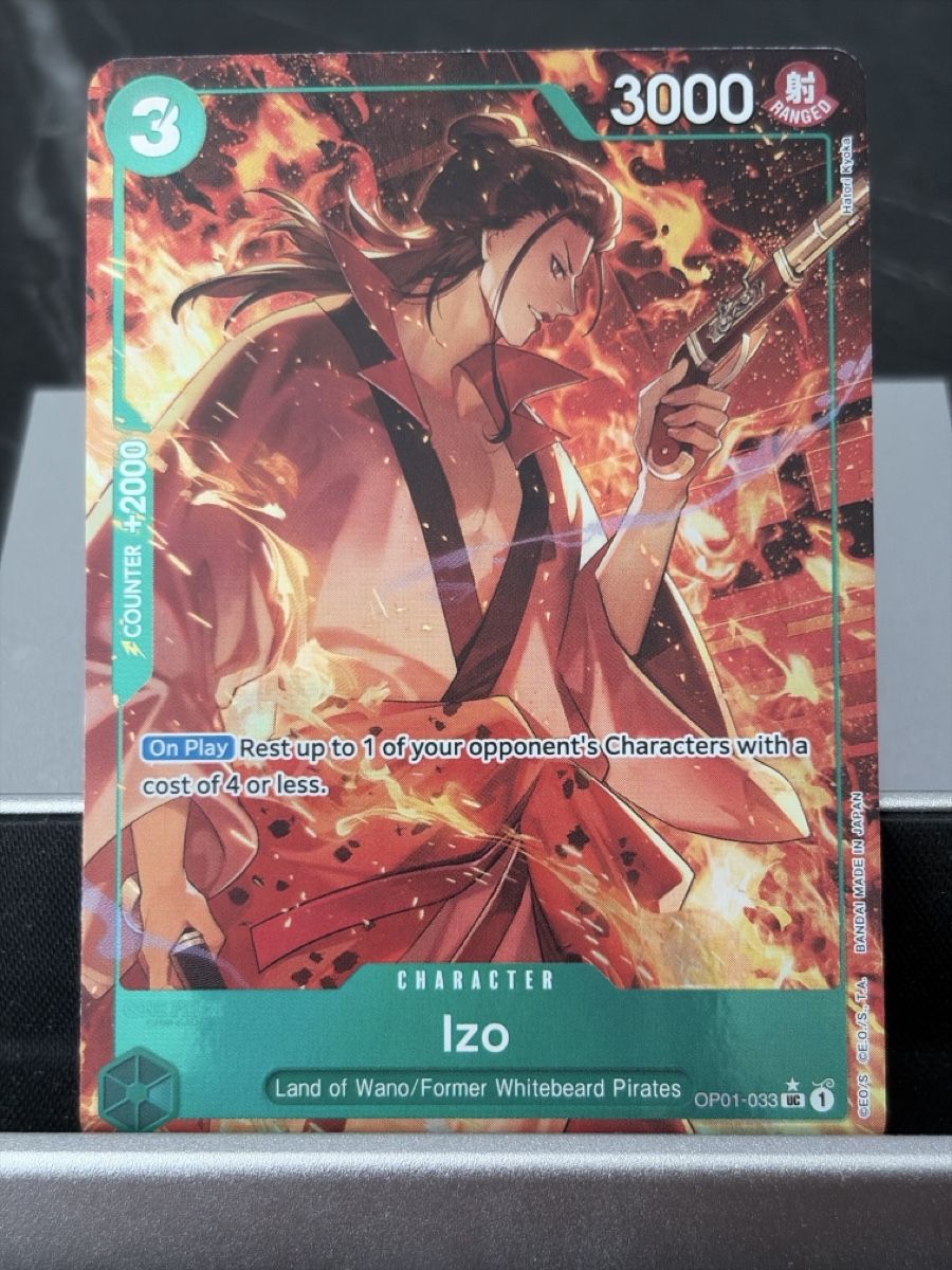 Bandai Carte collezionabili: One Piece OP01-033 Izo, Englisch – Nuovo (secondo la descrizione) da St. Gallen venduto da cambitcg