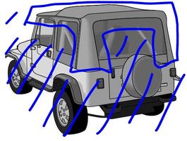 Jeep CJ7 + YJ - Bestop Supertop Skins