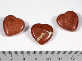 rote Jaspis Herzen 20mm 3Stk.