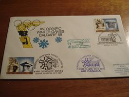 Brief Olympia Calgary, Griechenland 1987, interessante o
