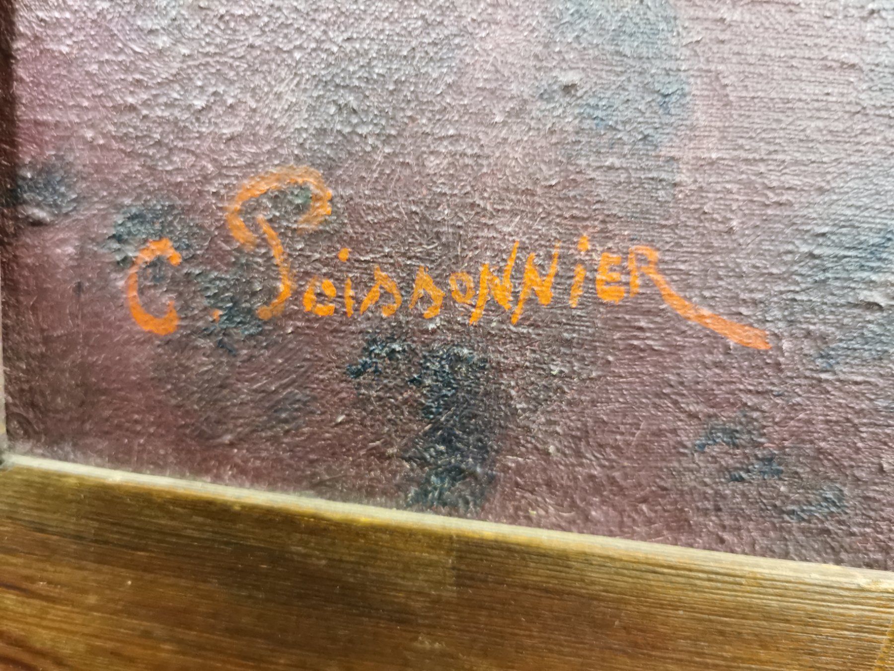 Gemälde: HUILE SUR TOILE SIGNÉE POISSONNIER – Gebraucht aus Genève von Qanil77 2