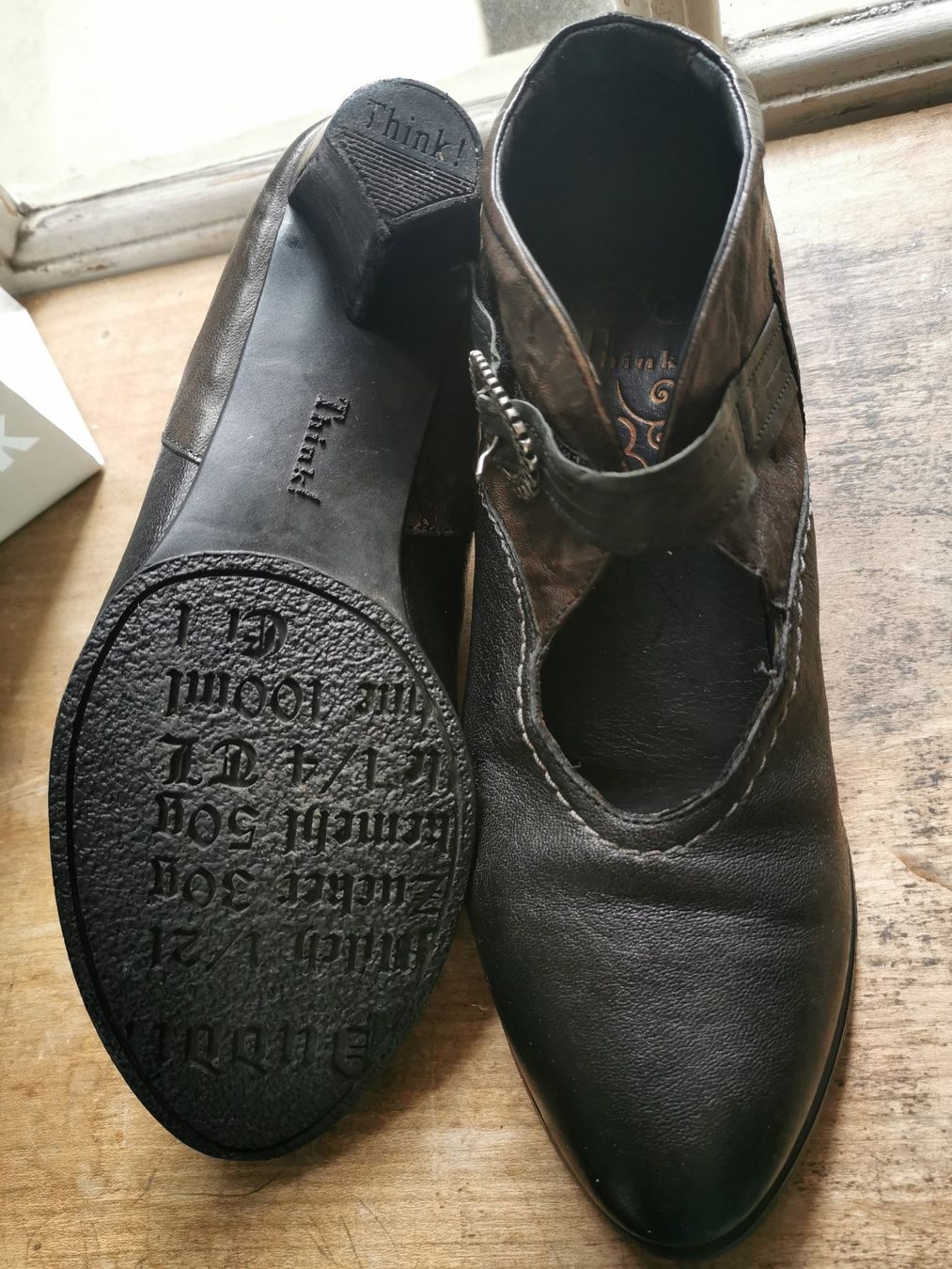 Think Chaussures femmes: Leder-Halbschuh von Think! – D'occasion à Luzern par buypie 2
