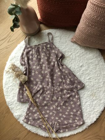 Süsses Musselin Set für den Sommer, Gr. 116 *NEU mit Etikett