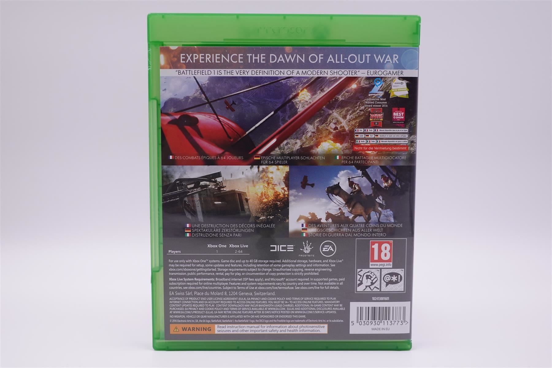 Microsoft Giochi: Battlefield 1 (XBOX ONE) – Usato da Herisau venduto da ZelliZone 1