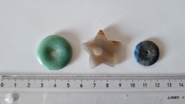 TOP: 3 Donut/Pi-Scheibe aus verschiedenen Steinen
